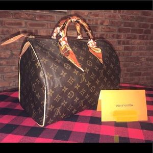 AUTHENTIC LOUIS VUITTON SPEEDY 30 NEW VACHETTA